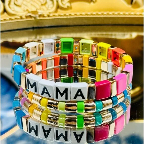 🆕 ROXANNE ASSOULIN 🧿 Set of Two Bracelets - MAMA Rainbow Bracelets - Picture 9 of 16